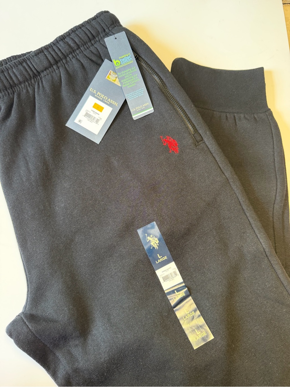 U.S. Polo Assn. Men’s Black Sweatpants